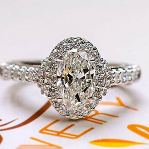 Jewelry - NEW Sparkling Stamped 925 silver Ring